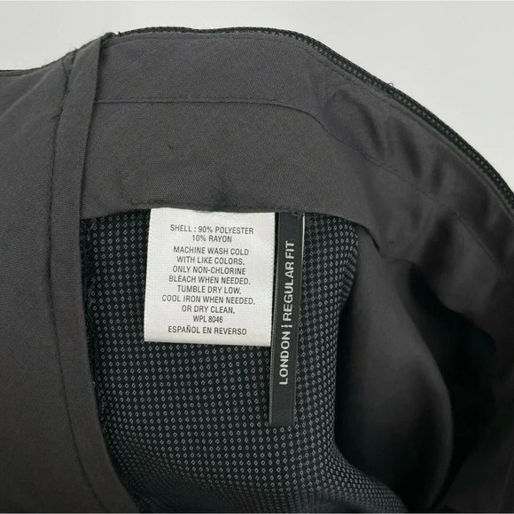 INC International Concepts Pants Men’s Sz 33X32 Black Graph Regular Fit Mid rise - Picture 11 of 12